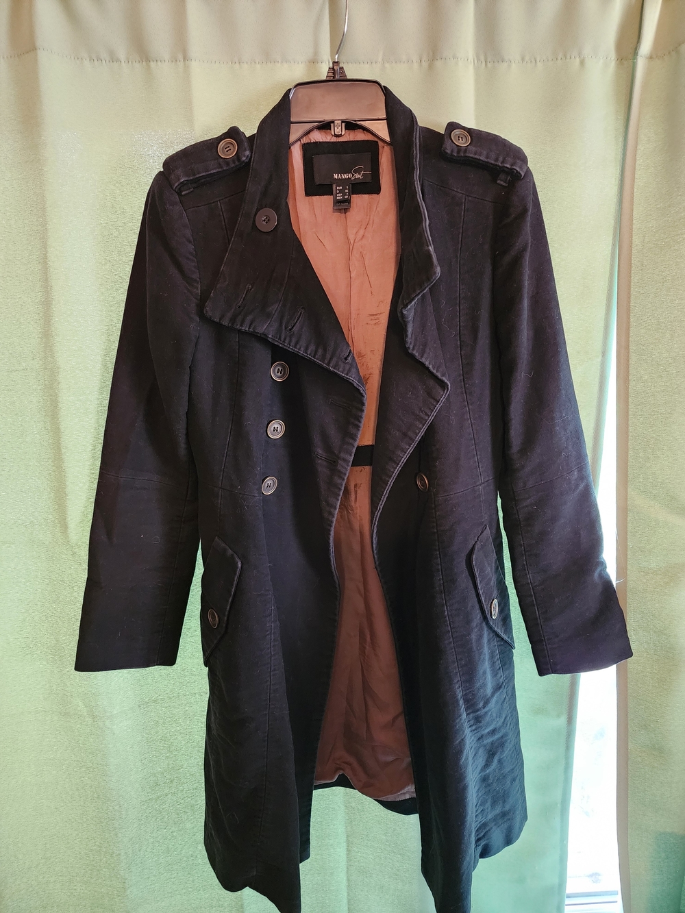 Mango Suit Trench Coat
